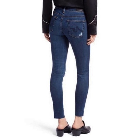 AG Denim Womens The Legging Ankle Super Skinny Ankle Jeans Distressed - Picture 3 of 12